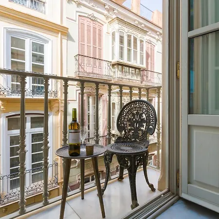 Balcones De Larios: Beautiful Balconies Next To Plaza De La Constitucion Malaga